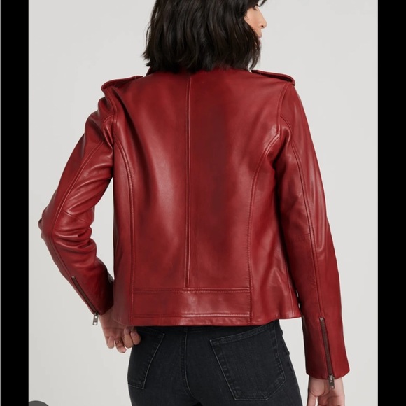 Lucky Brand leather moto jacket - Picture 3 of 7